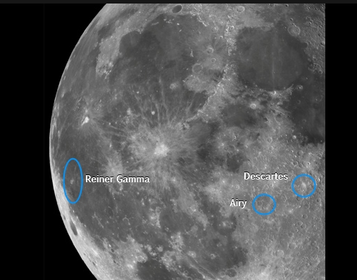 A close-up of the moon

Description automatically generated