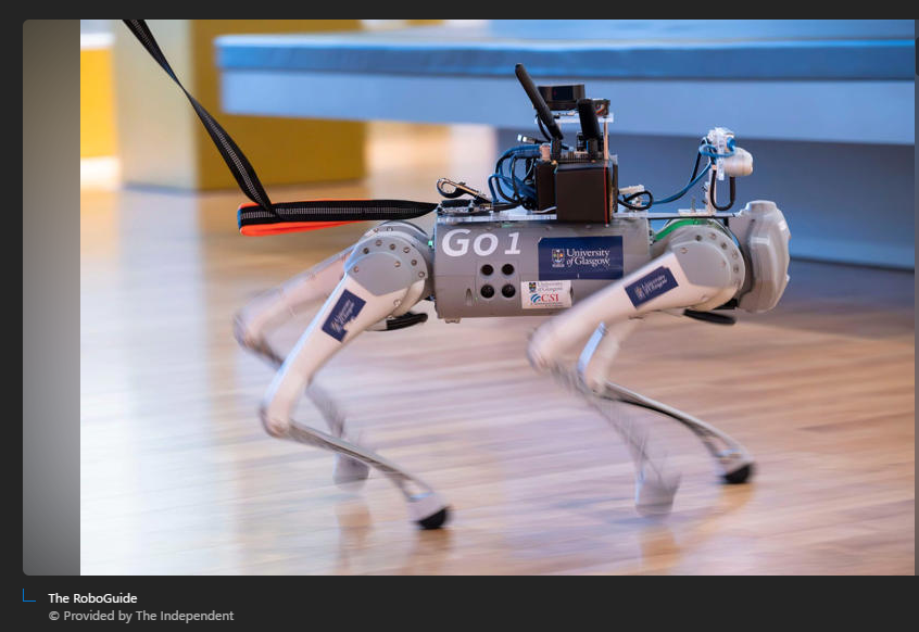 A robot dog running on a wooden floor

Description automatically generated